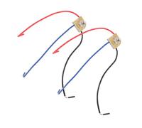 PENIKOKO 2 piezas Interruptor de Lámpara de Mesa Metálico Duradero Perilla Giratoria de Reemplazo para Lámparas de Escritorio de Color Dorado