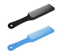 PENIKOKO 2 Piezas Peine Plano Antistático para Peluquería Peines Portátiles de Plástico con Mango Masajeador Suave para Cabello y Cabelludo Accesorios Profesionales para Hombre y Tienda
