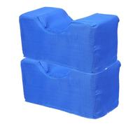 PENIKOKO 2 piezas Protector de Talón y Tobillo Elevador Almohadilla Suave Antiescaras para Pacientes Postrados Cama Azul Cojín Soporte para Manos y Pies Lesionados Casa y Hospital