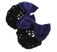 PENIKOKO 2 piezas Redes para Moños con Lazo para Mujer Redes para Cabello Profesionales para Enfermeras Azafatas y Personal de Banco Accesorios para Sujetar Moños de Trabajo