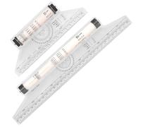 PENIKOKO 2 piezas Regla Paralela Rodante Multiusos y Ligera con Fórmulas Herramienta de Medición Precisa para Diseñadores y Dibujo Técnico