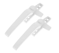 PENIKOKO 2 Piezas Tiradores para Ventana de Aleación de Aluminio Blanca Diseño Moderno para Ventanas Correderas Accesorios Resistentes y Fácil Instalación Compatible con Persianas y de