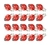 PENIKOKO 20 Piezas Horquillas de Pelo Ladybug Simulación Creativas para Niñas y Bebés Clips de Plástico Pequeños para Fiesta y Escuela Accesorios Divertidos y Originales