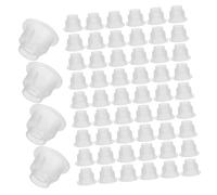 PENIKOKO 200 Piezas Tapones Transparentes para Botellas de Aceites Esenciales con Orificio Repuestos para Difusores de Tapas para Perfumes y Aromaterapia Compatibles con Varillas de Fibra