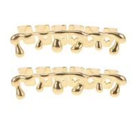 PENIKOKO 2piezas Brackets De Hip Hop Tapa De Goteo para Dientes Diseño De Elegante Gorro De para Hombres y Mujeres Ropa De Fiesta De Disfraces