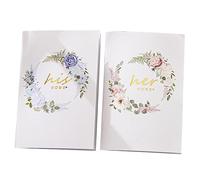 PENIKOKO 2piezas Libro De Votos De Boda para Novios y Novias Accesorios para Ceremonia De Boda y Fiesta De Novias