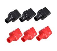 PENIKOKO 3 pares Protector de Bornes de Batería de Goma Kit de Protección Aislante para Eléctricos de Coche Moto y Funda Reemplazo Duradera