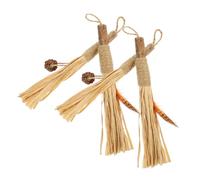 PENIKOKO 4 Juguetes Masticables De Ratán Plateado para Gatos con Forma De Cubo De Vid Plateada De Rafia Natural De Madera De Sisal Y Polígono