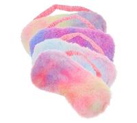 PENIKOKO 4 piezas Antifaz para Dormir de Peluche Suave con Diseño Degradado Máscara Opaca y Ligera para Bloquear Luz y Aliviar Presión para Hombres y Mujeres