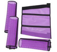 PENIKOKO 4 Piezas Botas de Malla para Patas de Caballo Protectores Transpirables con Barras de Soporte Multiusos para Protección contra Insectos y Golpes Color Púrpura