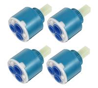 PENIKOKO 4 piezas Cartucho Repuesto Válvula Grifo Cerámica Disco para Cocina Baño Grifería Mezclador Agua Caliente Fría Color Aleatorio Color Aleatorio