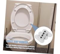 PENIKOKO 4 piezas Kit de Parachoques para Asiento de Inodoro de Silicona Transparente Antideslizante y Amortiguador Silencioso Repuestos para Tapa Wc Compatibles Baño
