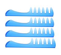 PENIKOKO 4 Piezas Peine de Púas Anchas Vintage de Plástico para Peinar y Moldear el Cabello Estilo Quiff, Adecuado para Barbería y Cuidado del Cabello Masculino
