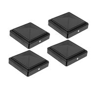 PENIKOKO 4 Piezas Tapas de Poste Cuadrado Impermeables para Exterior Cubiertas Decorativas de para Vallas y Protección Resistente al Polvo y Material Duradero para Seguridad y Estabilidad