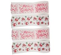 PENIKOKO 4 Rollos Papel Higiénico Navideño Doble con Diseños Festivos de Santa Claus para Decoración de Baño y Fiestas de Navidad Divertido Papel Decorativo para Ambientar Celebraciones