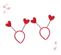 PENIKOKO 4piezas Diadema de Corazón Cabello Aros Creativos de Resorte para Niñas Recuerdos de Fiesta Cabello