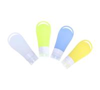 PENIKOKO 4piezas Embotellado de Cosméticos Botellas Pequeñas de Loción Dispensadores de Loción de Viaje Botellas de Emulsión para Champú Prueba de Fugas Orificio Redondo Color Aleatorio