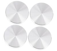 PENIKOKO 4piezas Pastel De Aluminio Grueso De Aleación Adaptador para Mesas De Té y Vidrio Disco De Aluminio para Tableros De Mesas De Centro