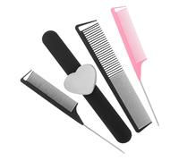 PENIKOKO 4piezas Peine De De Aguja De Acero Peine Para Raya Para Mujer De Peluquería Para Trenzar El Cabello Con Alfiletero Magnético Para Coser La Muñeca