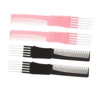 PENIKOKO 4piezas Peine De Masaje Guiado De Carbono Para Cabello Set Peines Profesionales Para Hombres y Mujeres Para Peinados y Recogidos