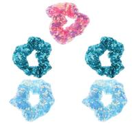 PENIKOKO 5 Piezas Diadema Lentejuelas Banda Pelo Creativa y Fluorescente para Navidad Coletero de Liga Elástica Pelo Decoración de Lentejuelas Mujer Color Aleatorio