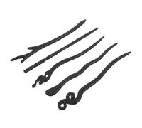 PENIKOKO 5 Piezas Horquillas Vintage Chinas de Madera Pulida Palillos para Peinados Recogidos con Agarre Suave Ligeros y Portátiles para Bodas Fiestas y Uso Diario