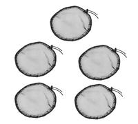 PENIKOKO 5 Piezas Red Elástica para Pelucas de Mujer 6 Pulgadas, Gorro de Malla Negra Transpirable Reutilizable, Pack 5 Unidades con 10 Peinetas para Moños y Coletas, Accesorios