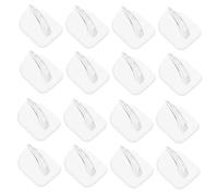 PENIKOKO 50 Piezas Reusable Small Plastic Wall Hangers Non-marking No-drill Hooks For Bathroom Clothes Towels And Keys