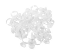 PENIKOKO 500 Piezas Anillos Soporte de Pegamento para Tatuajes y Extensiones de Pestañas Mini sin Separador para Pigmentos y Adhesivos de Uñas