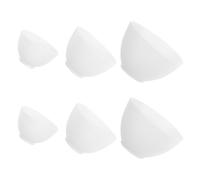 PENIKOKO 6 Cuencos de Silicona Blancos Cuencos Seguros y Duraderos para Mascarillas Faciales para Cuidado Facial y Capilar en Casa
