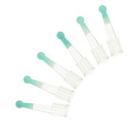 PENIKOKO 6 Piezas Cabezas de Repuesto de Silicona para Cucharas de Oído Accesorios Transparentes para Limpieza de Oídos Higiénicos y Duraderos