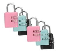 PENIKOKO 6 piezas Candados Pequeños para Cerraduras de Combinación y Resistencia Térmica para Maletas Mochilas y Casilleros
