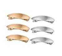 PENIKOKO 6 Piezas Clips Ovalados Franceses de Metal para Mujer Pinzas Elegantes para Cabello Grueso Accesorios Versátiles para Eventos Formales y Diario