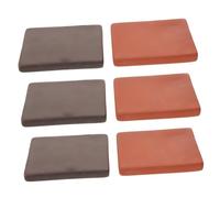 PENIKOKO 6 Piezas Handmade Clay Bricks For Turtle Tank Smooth Edged Ceramic Landscaping Blocks Safe Basking Platform For Terrarium Habitat