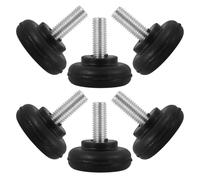PENIKOKO 6 Piezas Pies Ajustables para Muebles con Almohadillas de Goma Antivibración Niveladores para Patas de Mesa y Gabinete Protectores de Suelo Resistentes y Fáciles de Instalar