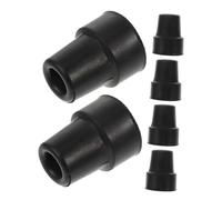PENIKOKO 6 Piezas Tacos de Goma Antideslizantes para Muletas y Bastones Pack de Conteras de Caucho Resistentes para Estabilidad y Soporte Personas Mayores Compatible con Bastones y