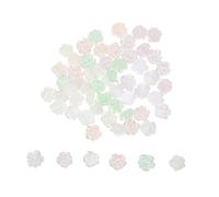 PENIKOKO 60 Piezas Resin Flower Nail Charms Camellia Decorations Lightweight Iridescent Floral Embellishments For DIY Manicure Parties Weddings Festivals