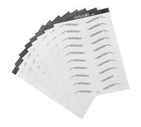 PENIKOKO 8 Láminas De Parches Adhesivos Biónicos Para Cejas Resistentes Al Agua Para Cejas Postizas Y Temporales Color Negro