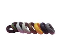 PENIKOKO 8 piezas Anillos de Deportivos Flexibles Colores Resistentes al Agua Transpirables para Hombre Joyería para Dedo Natación y Entrenamiento