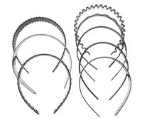 PENIKOKO 8 piezas Diademas Deportivas Antideslizantes de Plástico Duro Unisex Variadas para Hombre y Mujer Cómodas y Resistentes para Actividades al Aire y Uso Diario