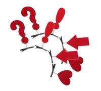 PENIKOKO 8piezas Pinzas Cabello Kawaii con Signos de Puntuación Pinzas Divertidas de Forma de Corazón Accesorios Estéticos para Peinados Creativos de Niñas y Adolescentes