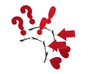 PENIKOKO 8piezas Pinzas Cabello Kawaii con Signos de Puntuación Pinzas Divertidas de Forma de Corazón Accesorios Estéticos para Peinados Creativos de Niñas y Adolescentes