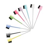 PENIKOKO 9 Piezas Peine de Pestañas Doble Cabezal Cepillo para Cejas y Pestañas Herramienta Multifuncional de Maquillaje para Definir y Separar Pelos para Tipo de Cejas Portátil y Ligero