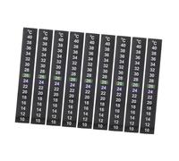 PENIKOKO 9 Piezas Tira Adhesiva para Termómetro de Acuario 9 Piezas, Pegatina Autoadhesiva para Medir Temperatura del Agua 10-40°C, Fácil Lectura, Compatible Tanques de Vidrio y Acrílico,