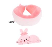 PENIKOKO Almohada Cervical y Antifaz Conejo U Forma para Viaje Oficina y Hogar Ligero Portátil y Cómodo para Coche y Siesta