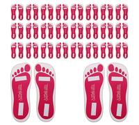 PENIKOKO Almohadillas Desechables para Bronceado Adhesivas 25 Pares Tamaño Único Protector para Pies Piel Sensible Uso en Spa y Fiestas Rosa Fucsia