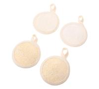 PENIKOKO Almohadillas Exfoliantes Faciales para Limpieza Facial Delicada y Cómoda de Lufa 4 Pcs Material Algodón Lino Adecuado para Cuidado Diario Piel