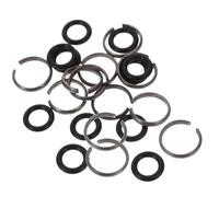 PENIKOKO Anillos de Retención 1/2 para Llave de Impacto, Kit 30 Piezas con Junta Tórica de Caucho y Anillo de Hierro, Compatibles con Herramientas Eléctricas y Neumáticas,
