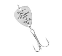 PENIKOKO Anzuelo Triple Inoxidable con Señuelo Forma de de Guitarra Diseño You Are My Greatest Catch of My Life Resistente para Pesca Agua y Accesorio Decorativo para Pesca