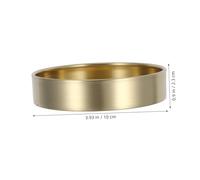 PENIKOKO Bandeja Redonda de Latón con Borde Enrollado Organizador Multifuncional para Joyas y Cosméticos Almacenamiento Decorativo para Hogar y Escritorio
